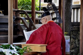 祝詞奏上　the recitation of a norito（Shinto prayer）