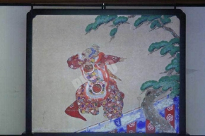 法然院の玄関にあった蘭陵王の絵