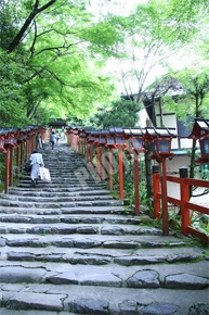 貴船神社の石階段