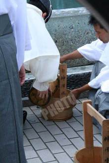祇園祭 神用水清祓式の桶回収