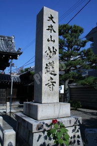 妙蓮寺の石碑