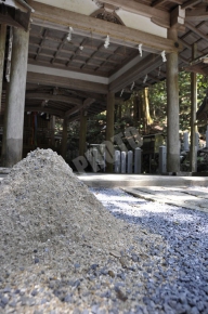 崇道神社の立砂