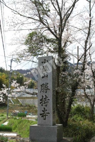 小塩山勝持寺と書かれた石碑